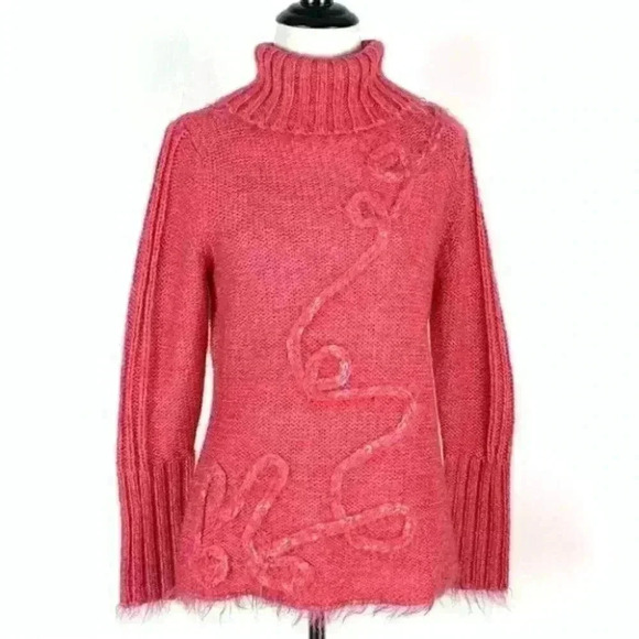 Peruzzi sweater size S 15% 15% mohair turtleneck - Picture 1 of 8